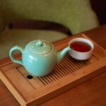 Camellia Sinensis Teapot, Antique Blue