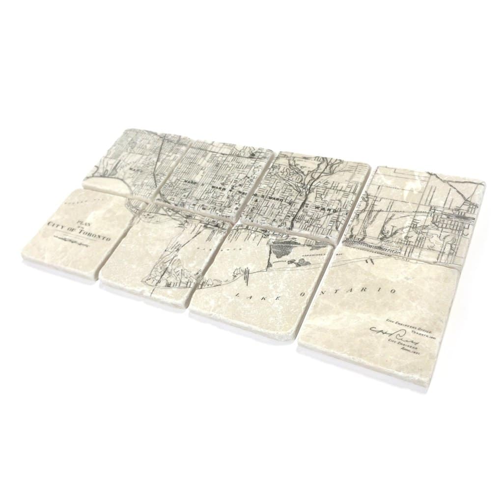 1901 Toronto Map – Coaster set