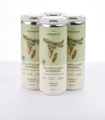 Mild spruce carbonated water