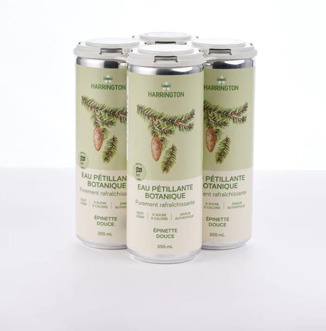 Mild spruce carbonated water