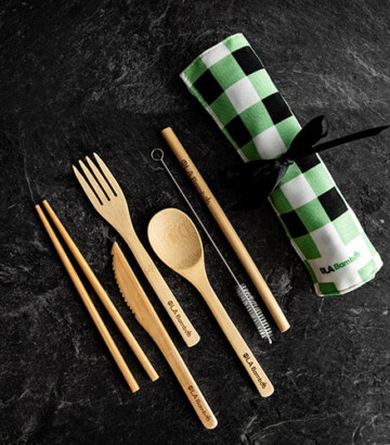 Zero waste bamboo utensil kit