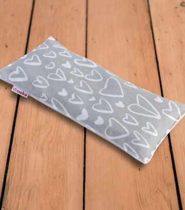 Heating bag – grey heart design