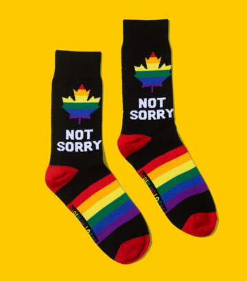 ‘Not sorry’ Socks