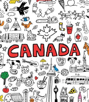 Giant colouring poster – Canada