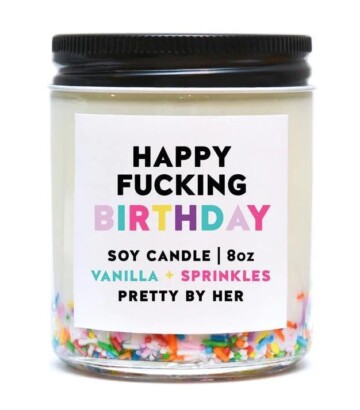 Birthday candle – Happy fucking birthday