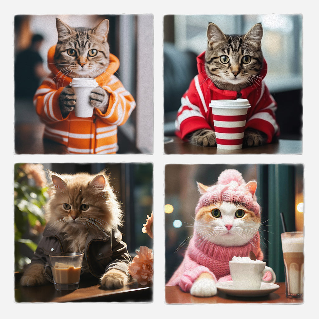 Cozy Cats Coasters