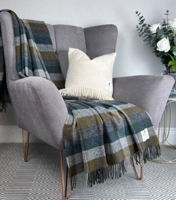 Forest Block – Pure Wool Throw