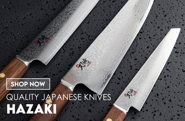 Japanese Knives with canadian handmade handles