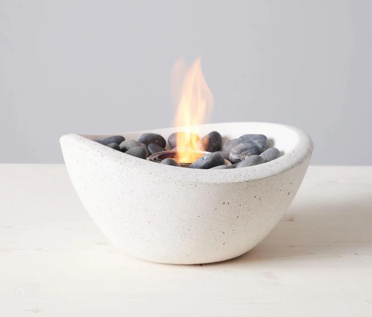 Table top fire bowl as a wedding gift idea