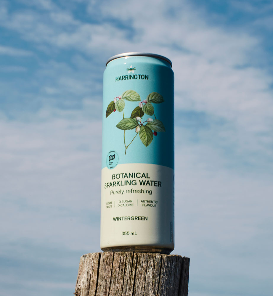 Wintergreen botanical sparkling water