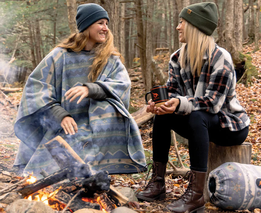 Fleece hammock poncho