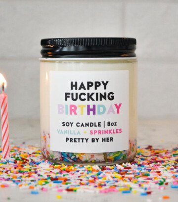 Birthday candle – Happy fucking birthday
