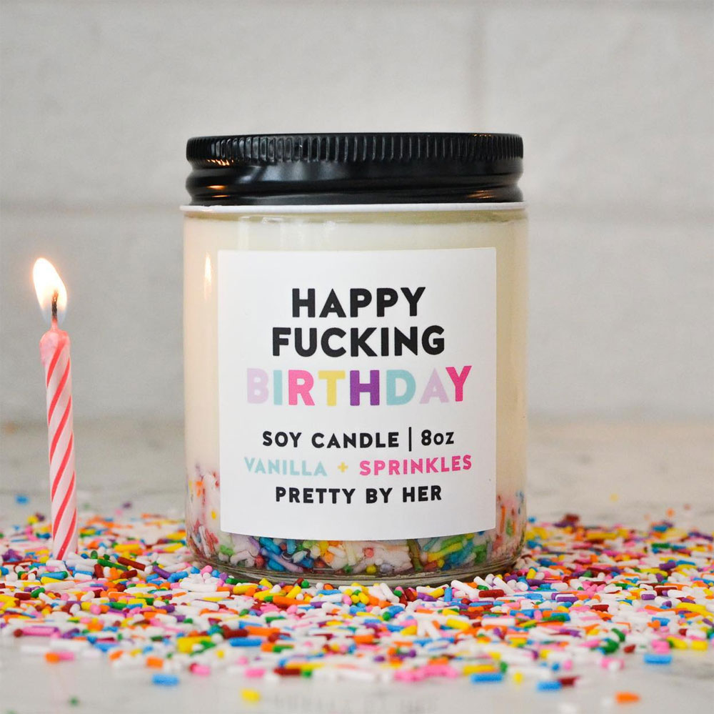 Birthday candle – Happy fucking birthday