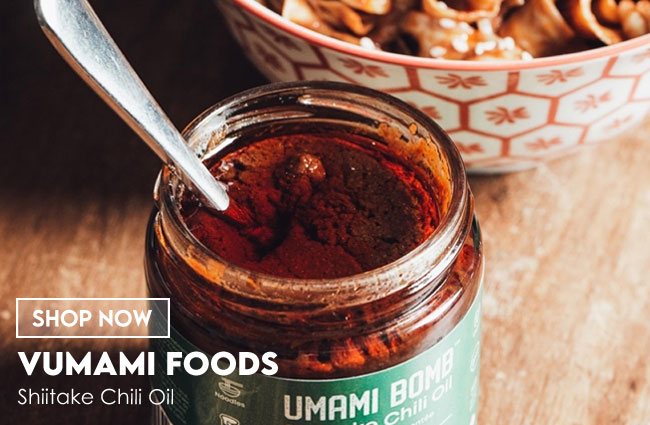 Umami chili oil with shiitake