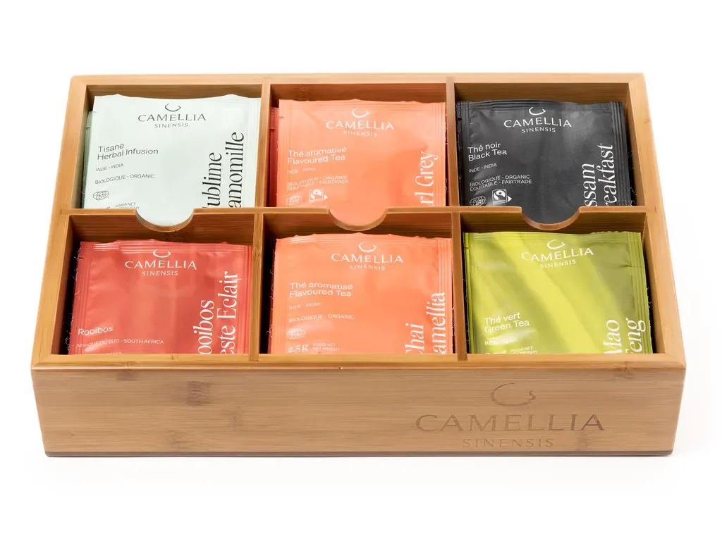 Bamboo tea box for tea lovers