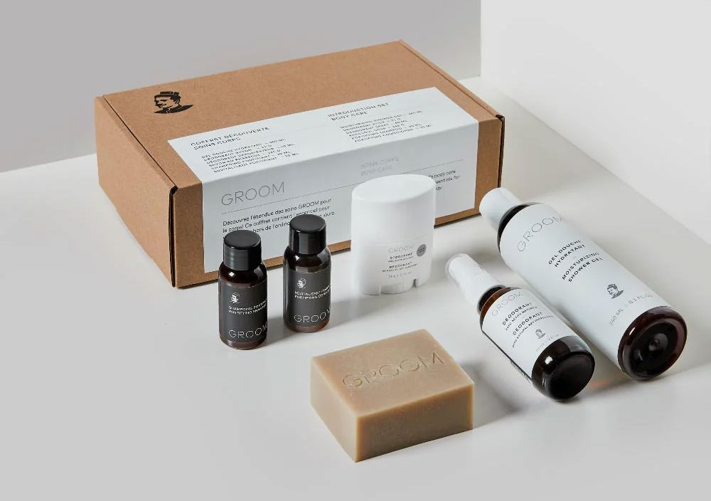 Body care gift set with many good products who makes nice father's day gift ideas