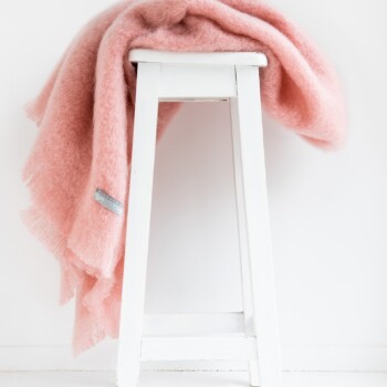 Windermere Mohair Throw Blanket in Dusk